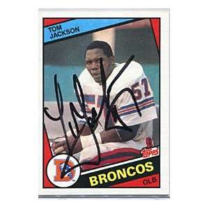 Tom Jackson Autographed/Signed 1984 Topps Card