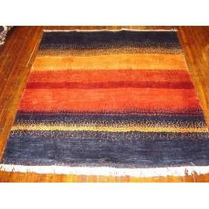  4x4 Hand Knotted Gabbeh Persian Rug   46x48: Home 
