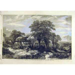 Hay Harvest Jutsum British Fine Art 1858 Print