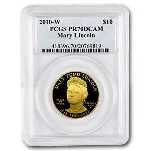   oz Proof Gold Mary Todd Lincoln PR 70 PCGS DCAM: Toys & Games