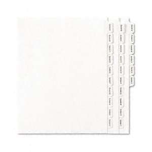  Style Legal Index Dividers, 25 Tab, Exhibit A Z, Letter, White 