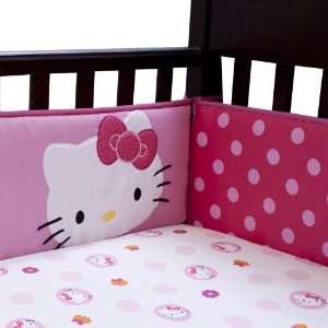  Lambs & Ivy Hello Kitty Garden Bumper, Pink: Baby