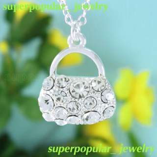 Fashion Jewelry Crystal pendant Necklace N1187W  