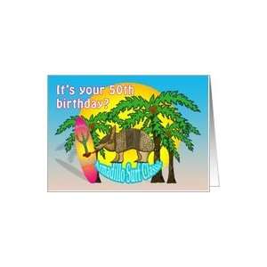  Aloha Surf 50th Birthday Card Toys & Games