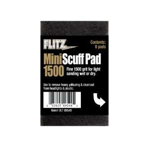   09549 Gray 2.75 x 4.5 Banded 1500 Grit Mini Scuff Pad, (Pack of 6