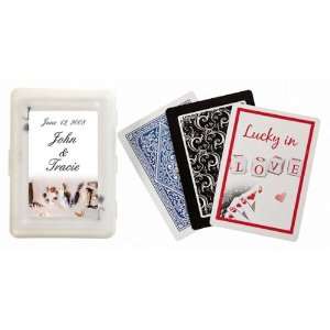  Baby Keepsake: Love Beach Theme Personalized Playing Card 