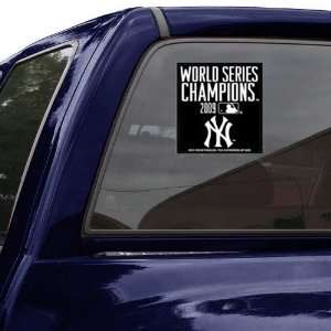   York Yankees 2009 World Series Champions Large Window Graphic Decal