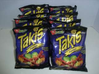Takis Fuego 4oz/113.4g 8 bags Barcel Chips 074323027532  
