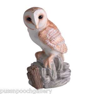 John Beswick Hand Painted Barn Owl Figurine  