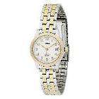 Timex Womens T2N254 Two Tone Bracelet White dial Watch  