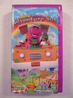 Barney The Purple Dinosaur Barneys Adventure Bus Childrens VHS Tape 