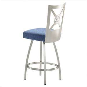 Beth 26 Brushed Steel Swivel Counter Stool Application: Commercial 