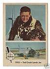 1959 FLEER TED WILLIAMS 47 TED CRASH LANDS JET SHARP TAPE CORNER 