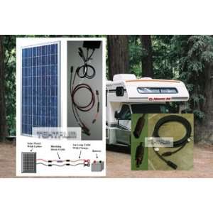 FREE PV CABLES + Tektrum 115w Watt Solar Panel/Blocking Diode Cable/2m 