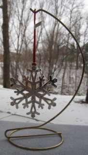 Reed & Barton Annual Silver Plated Snowflake Ornament  