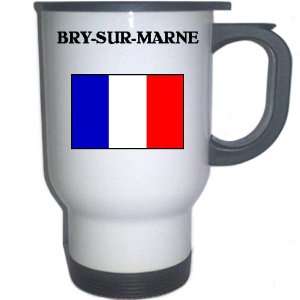  France   BRY SUR MARNE White Stainless Steel Mug 