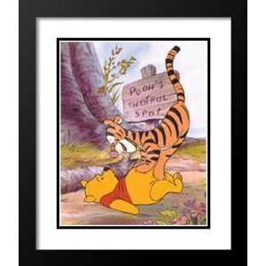  Disney Framed and Double Matted Art 25x29 Tiggers Bouncy 