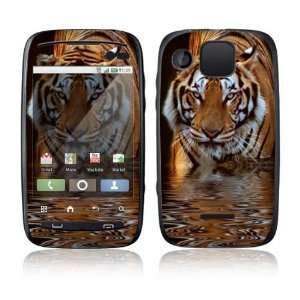 Fearless Tiger Decorative Skin Decal Sticker for Motorola Citrus Cell 