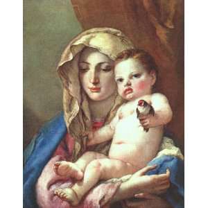   Mounted Print Tiepolo Madonna of the Goldfinch