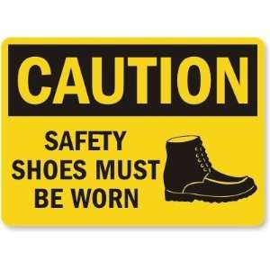  Caution Safety Shoes Must Be Worn (with graphic 