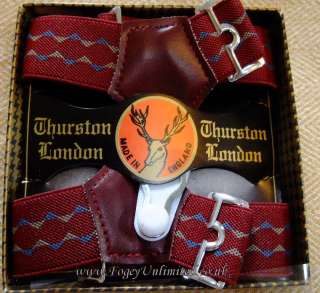 Albert Thurston Sock suspenders (Garters) PATTERNED NEW  