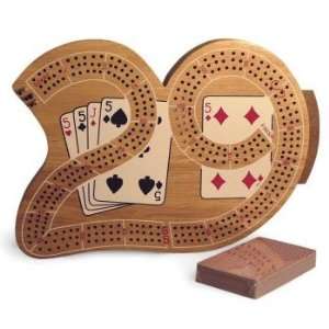  3 Player Wood Cribbage Set 33529 Toys & Games