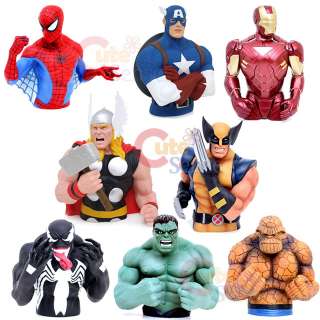 Marvel Hero Thor Bust Figure Coin Bank  8 Collection Figure  