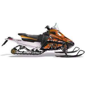   Cat F Series Snowmobile Sled Graphic Kit: Reaper   Or Automotive