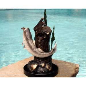  SPI Gallery Cast Brass Striped Bass Sculpture: Home 