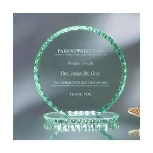  CRYSTAL A358    Marino Jade Glass Award: Office Products