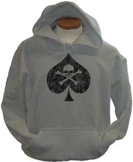 Death Spade Skull Military Ace Army Retro New Hoodie  