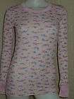 NWT PJ SALVAGE CUPCAKE CRAZY VINTAGE VELOUR LOUNGE THERMAL TOP JAPAN 