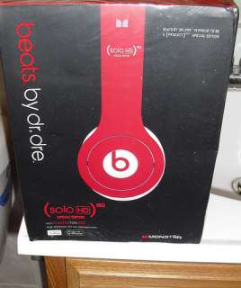 New Beats solo HD Dre DJ Headphone RED SPECIAL EDITION Sealed  