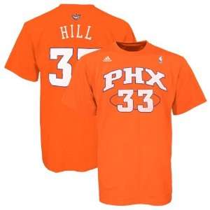 NBA adidas Phoenix Suns #33 Grant Hill Orange Net Player T shirt 