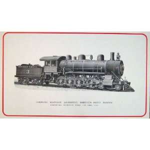   Compound Mostodon Train Northern Pacific Railway Print