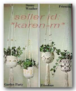 FANCY KNOTS ~The LOOK of LACE~Vintage MACRAME Book~1977  
