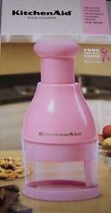 KitchenAid Pink Cook For The Cure Cur Food Chopper RARE NIB Susan G 