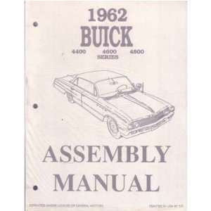   : 1962 BUICK ELECTRA INVICTA LESABRE Assembly Manual Book: Automotive