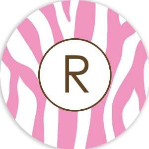  Personalized Plate Funky Zebra Pink: Home & Kitchen