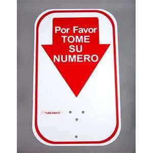   Turn O Matic 106000120 Por Favor Tome Su Numero Sign