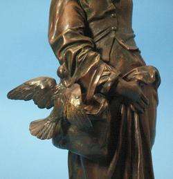 Fine Emile Peynot Art Nouveau Bronze Sculpture c. 1890  