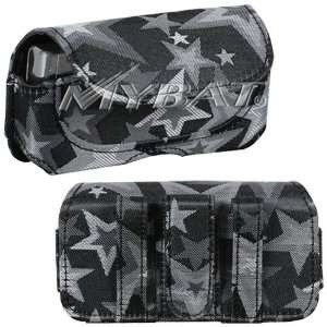  Horizontal Pouch (Gray & Black Stars) 