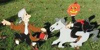 Icabod Headless Horseman Halloween Yard Art Decoration  
