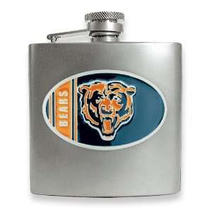  Chicago Bears Stainless Steel Hip Flask: Jewelry