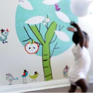  Chirpie Tree Fabric Wall Decals