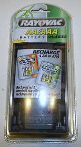 RAYOVAC AA/AAA BATTERY CHARGER   ITEM # PS1   BRAND NEW  