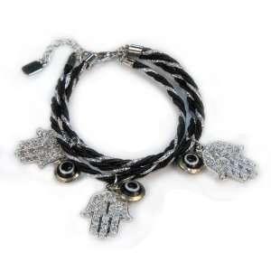  Evil Eye Wrap Charm Fashion Bracelet: Jewelry