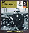 HEINRICH NORDHOFF Car Builder Volkswagen BIOGRAPHY CARD