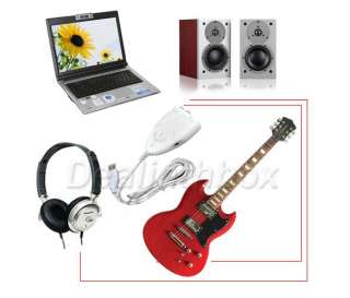 Mini USB Interface Guitar Link Cable to PC/MAC/Speaker  