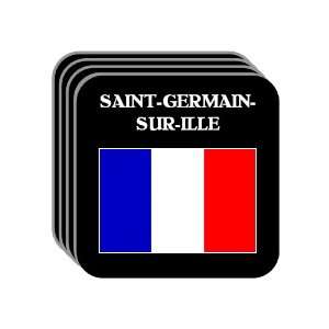  France   SAINT GERMAIN SUR ILLE Set of 4 Mini Mousepad 